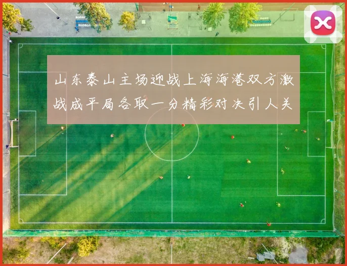山东泰山主场迎战上海海港双方激战成平局各取一分精彩对决引人关注