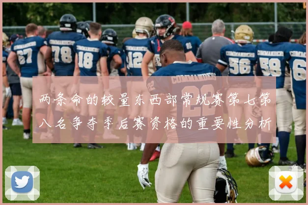两条命的较量东西部常规赛第七第八名争夺季后赛资格的重要性分析